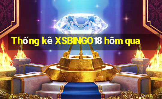 Thống kê XSBINGO18 hôm qua