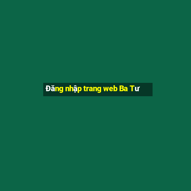 Đăng nhập trang web Ba Tư