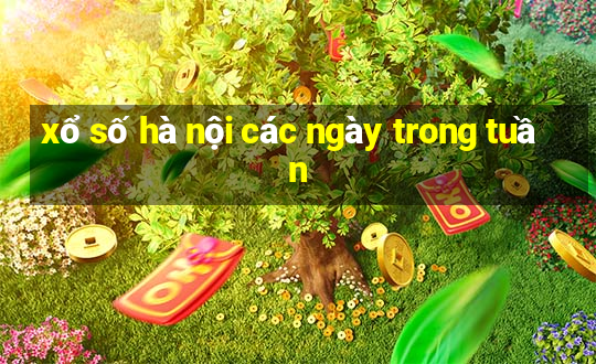 xổ số hà nội các ngày trong tuần