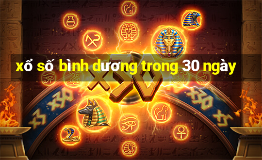 xổ số bình dương trong 30 ngày