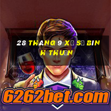 28 tháng 9 xổ số bình thuận