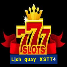 Lịch quay XSTT4 ngày 26