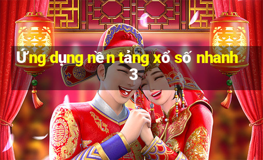 Ứng dụng nền tảng xổ số nhanh 3