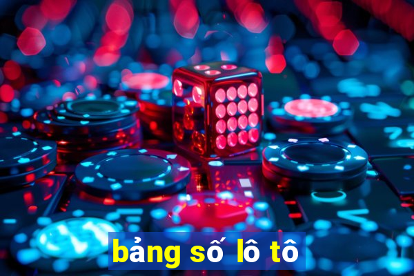 bảng số lô tô