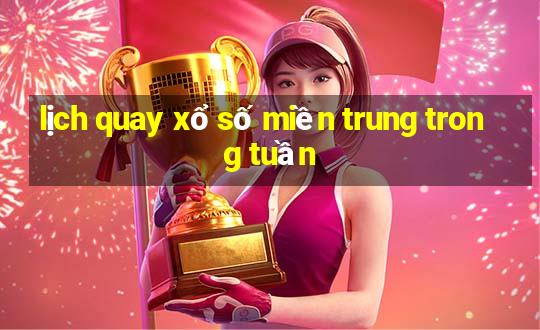 lịch quay xổ số miền trung trong tuần