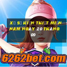 xổ số kiến thiết miền nam ngày 20 tháng 09