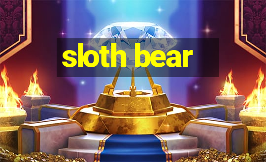 sloth bear