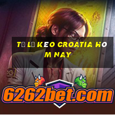 tỷ lệ kèo croatia hôm nay