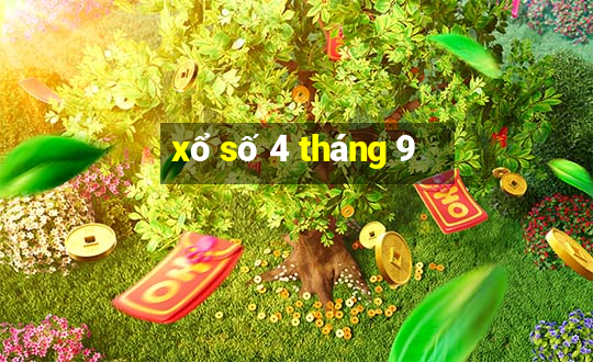 xổ số 4 tháng 9