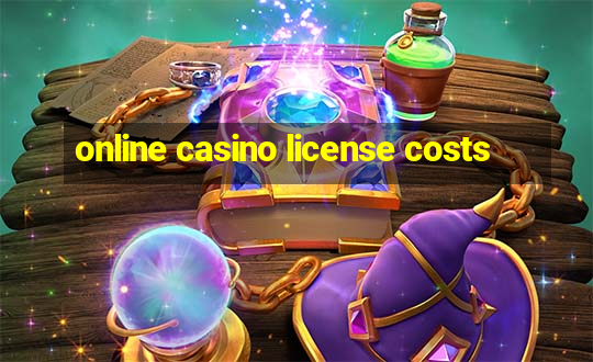 online casino license costs