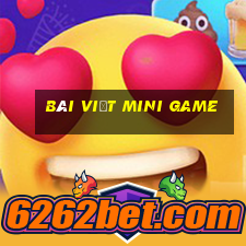 bài viết mini game