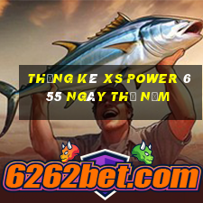 Thống kê XS power 6 55 ngày thứ năm