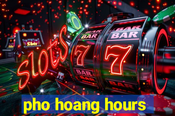 pho hoang hours