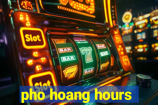 pho hoang hours