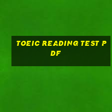 toeic reading test pdf