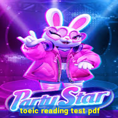 toeic reading test pdf