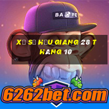 xổ số hậu giang 28 tháng 10