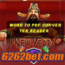 word to pdf converter reader