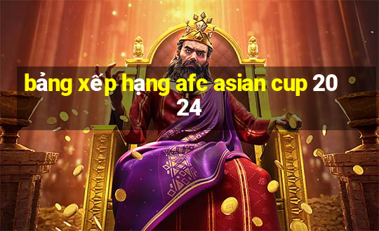 bảng xếp hạng afc asian cup 2024