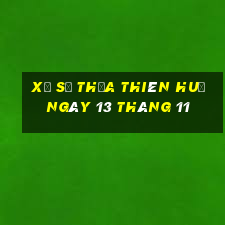 xổ số thừa thiên huế ngày 13 tháng 11