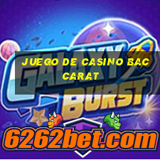 juego de casino baccarat