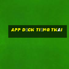 app dịch tiếng thái