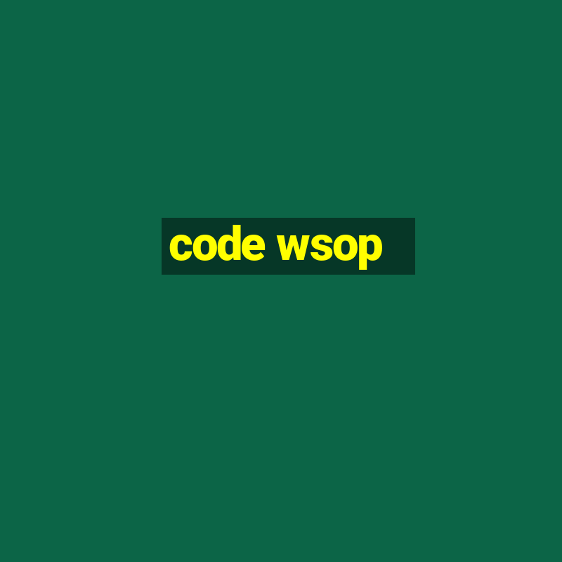 code wsop