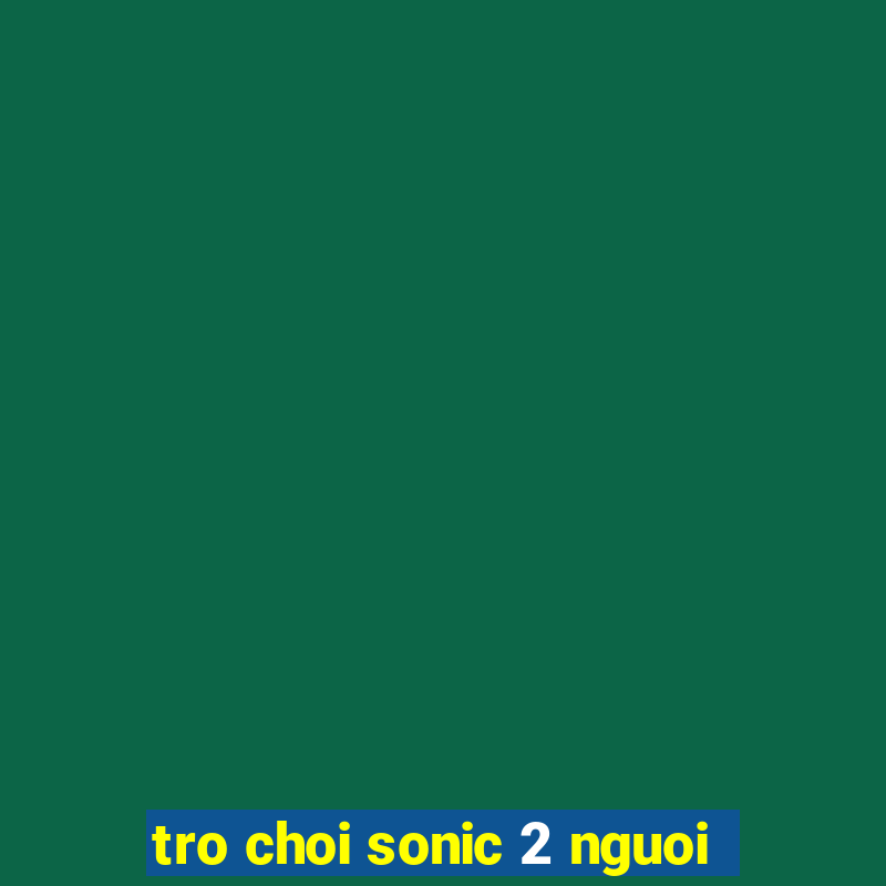 tro choi sonic 2 nguoi