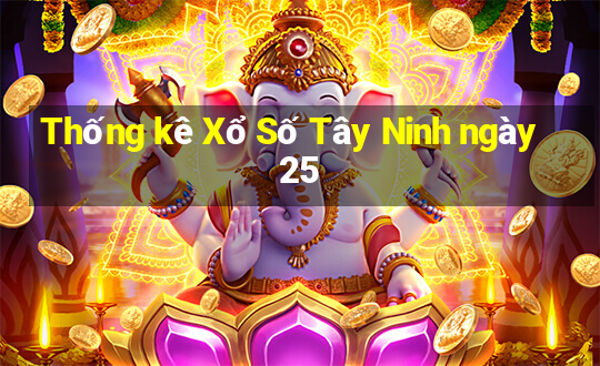 Thống kê Xổ Số Tây Ninh ngày 25