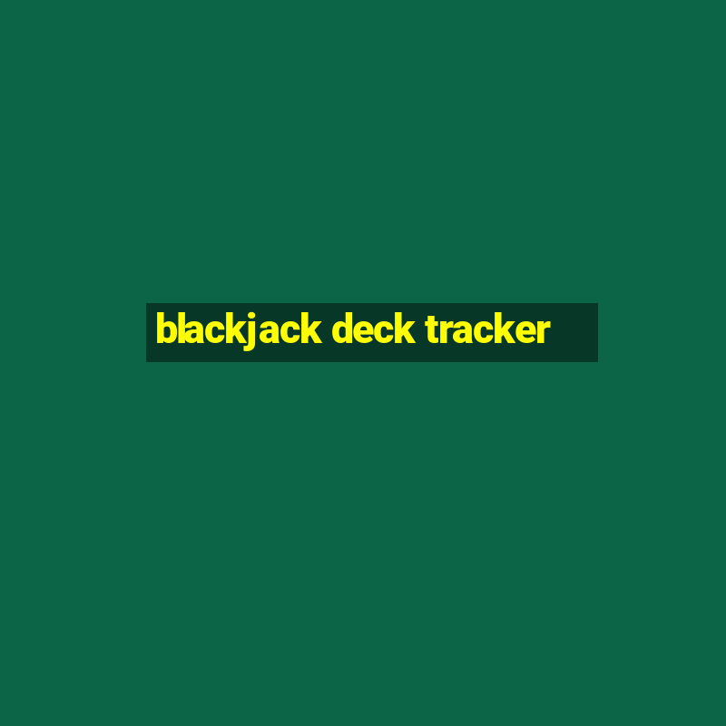 blackjack deck tracker