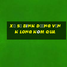 xổ số bình dương vĩnh long hôm qua