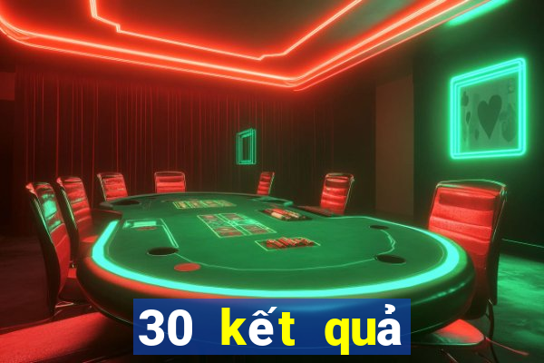 30 kết quả xổ số cần thơ