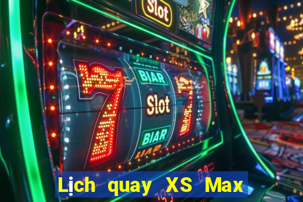 Lịch quay XS Max 4D ngày 27