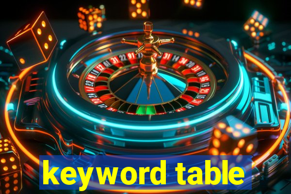 keyword table