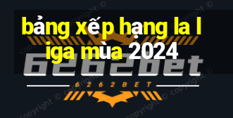 bảng xếp hạng la liga mùa 2024