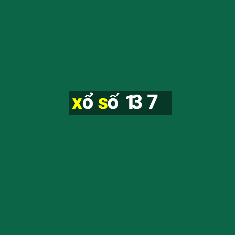 xo so 13 7