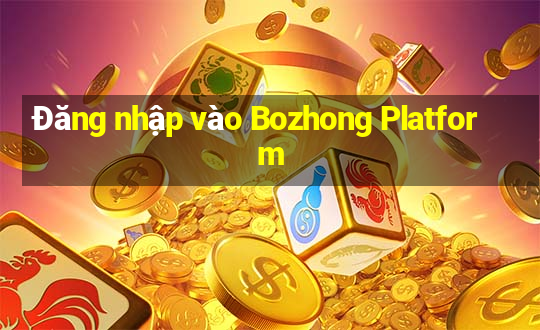 Đăng nhập vào Bozhong Platform