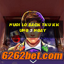 nuoi lo bach thu khung 3 ngay