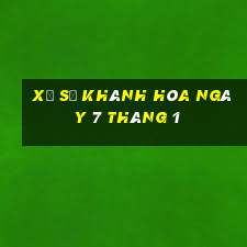 xổ số khánh hòa ngày 7 tháng 1