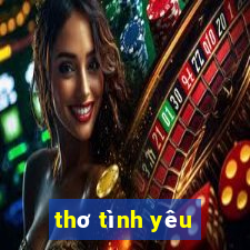 thơ tình yêu