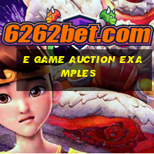 e game auction examples