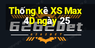 Thống kê XS Max 4D ngày 25