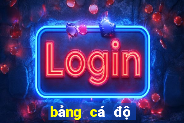 bảng cá độ tỷ số