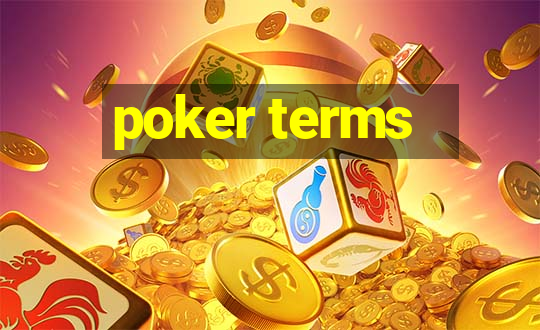 poker terms