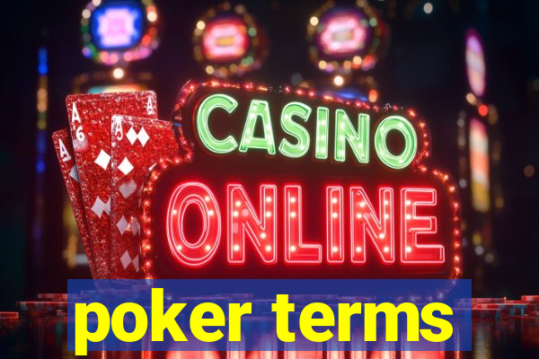 poker terms