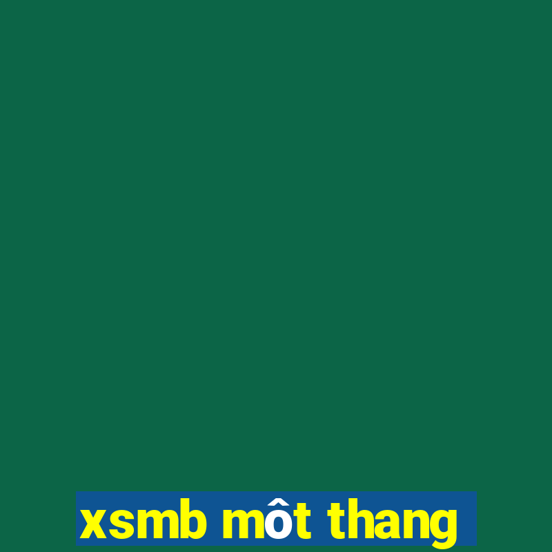 xsmb mot thang