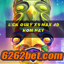 Lịch quay XS Max 4D hôm nay