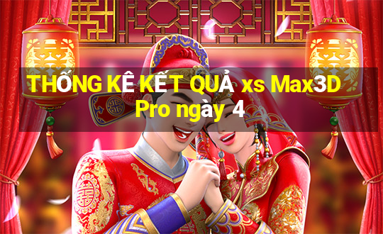 THỐNG KÊ KẾT QUẢ xs Max3D Pro ngày 4