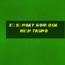 xổ số ngày hôm qua miền trung