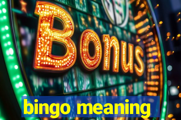 bingo meaning